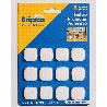 BRIPLAS FIELTRO ADHESIVO 12 U CUADRADO 20X20 MM BLANCO 104B