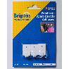 BRIPLAS COLGADOR COCINA LACADO BLANC ADHESIVO 3U GANCHO MINI 208