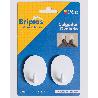 BRIPLAS COLGADOR COCINA-BAÑO PLASTIC ADHES 2U OVALAD BLANCO 269B