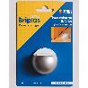 BRIPLAS TOPE PUERTA ADHESIVO ESFERICO  1 U PLATA 307P