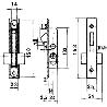 CERRADURA LINCE 5555 ALUMINIO   14 MM.