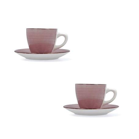 TAZAS CON PLATO VITA PEONI 22CL