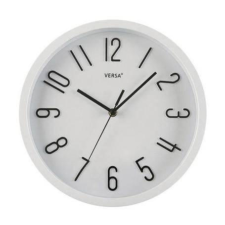 RELOJ PARED BLANCO 30 CM