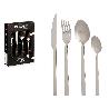 CUBERTERIA PLATA MATE 16 PIEZAS