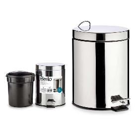 CUBO PEDAL ACERO INOXIDABLE 3 L