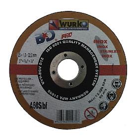 DISCO ABRASIVO 125X1X22 CORTE ACERO INOX