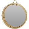 ESPEJO REDONDO BAMBU 30 CM