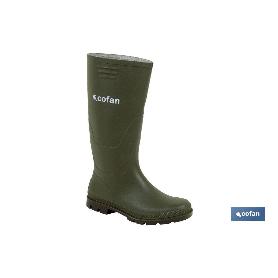 BOTA ALTA DE AGUA PVC VERDE TALLA 46