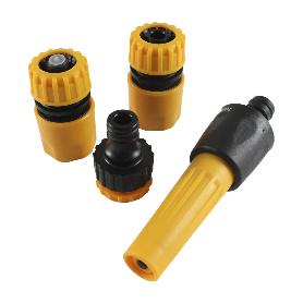ACCESORIOS MANGUERA RIEGO DE 1/2  4 PIEZAS