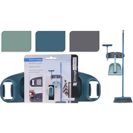 SUJETAESCOBAS MURAL PLASTICO SURTIDO