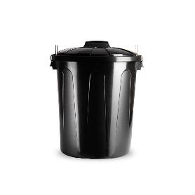 CUBO BASURA 51L + TAPA NEGRO