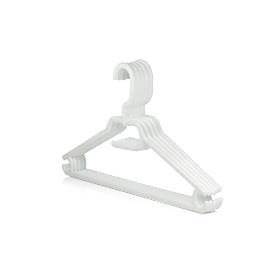 PERCHAS PLASTICO BLANCAS 5 PIEZAS