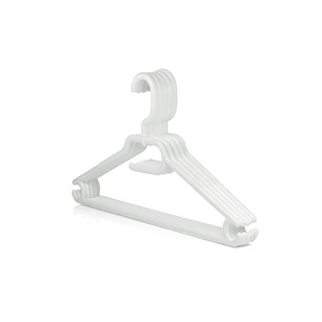 PERCHAS PLASTICO BLANCAS 5 PIEZAS