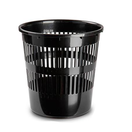 PAPELERA REDONDA 27,5 CM NEGRA