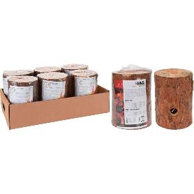 VELA TRONCO MADERA 20X15 CM 1,5/2 HORAS