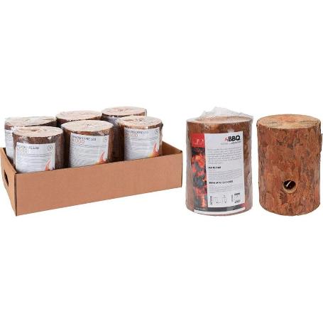 VELA TRONCO MADERA 20X15 CM 1,5/2 HORAS