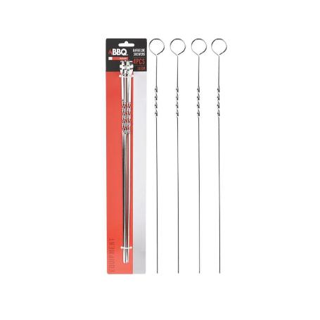 PINCHOS BROCHETA BARBACOA METALICOS 38 CM