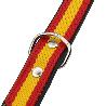 COLLAR CUERO BANDERA ESPAÑA 60CM
