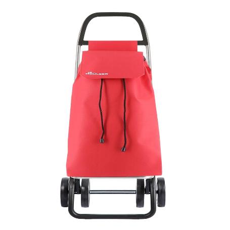 CARRO COMPRA SAQUET LN 4 RUEDAS ROJO