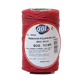 CUERDA LINEA TRENZADA ROJA 4216 50MT