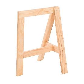 CABALLETE MADERA GLAM 74X45,5CM FIJO