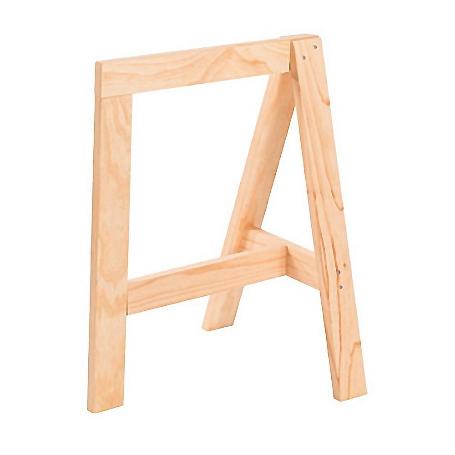 CABALLETE MADERA GLAM 74X45,5CM FIJO