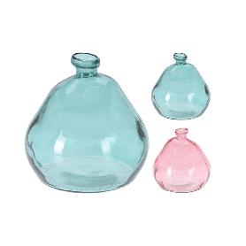 JARRON VIDRIO RECICLADO 17X19 CM SURTIDO