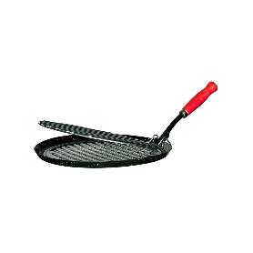 ASADOR PARRILLA 26 CM MANGO ROJO