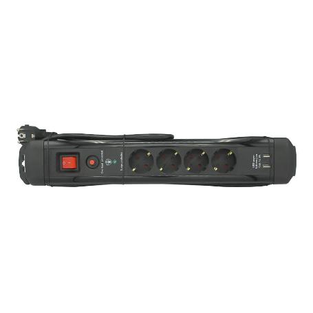 BASE MULTIPLE 4T CON USBX2 DC 3680W NEGRO