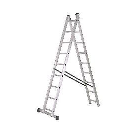 ESCALERA ALUMINIO INDUSTRIAL DOBLE 9 P.