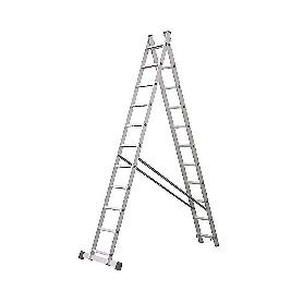 ESCALERA ALUMINIO INDUSTRIAL DOBLE 12 P.