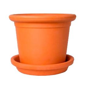 MACETA RECTA BARRO 43X52 CM