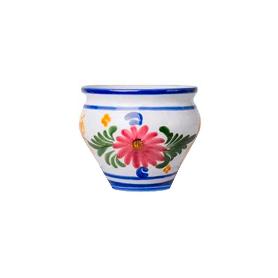 MACETA BARRO OLLA FLOR 25X37 CM