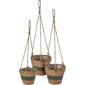 MACETEROS COLGAR CUERDA RALLA VERDE