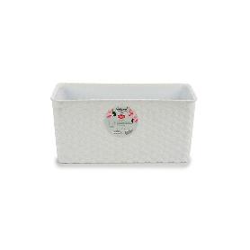 JARDINERA RESERVA AGUA 50 CM BLANCA