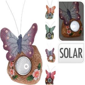 LUZ SOLAR MARIPOSA 11 CM SURTIDA