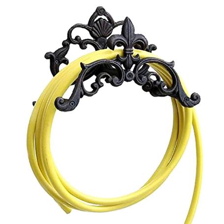 PORTAMANGUERAS FUNDICION FLOR DE LIS 28X22X18 CM