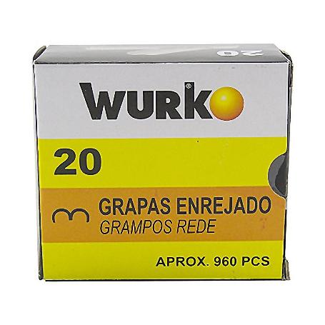 GRAPAS ENREJADO GALVANIZ. 20MM. 960UD