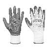 GUANTE NYLON BLANCO NITRILO GRIS T-7