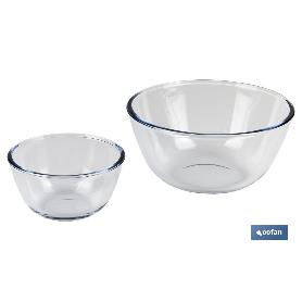 SET DE 2 ENSALADERAS DE VIDRIO BOROSILICATO MODELO BARITINA 800 ML - 2700 ML