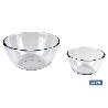 SET DE 2 ENSALADERAS DE VIDRIO BOROSILICATO MODELO BARITINA 800 ML - 2700 ML