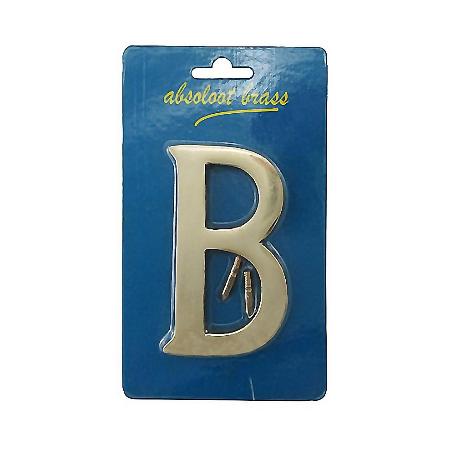 LETRA B LATON PULIDO 100MM