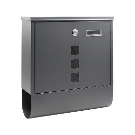 BUZON ACERO GRIS MODERNO PW617