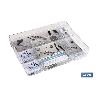 SET ORGANIZADOR COSMETIC 30X23X8CM TRANSPARENTE   CAJA 6 UNID.