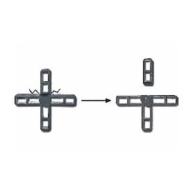 CRUCETAS  PLASTICO DE 7MM.