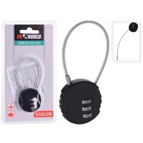 CANDADO CABLE COMBINACION