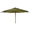 PARASOL MADERA VERDE OLIVA 250 CM