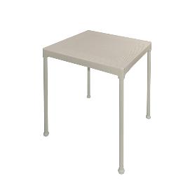 MESA TRENZADO 70X70X72 CM MARFIL