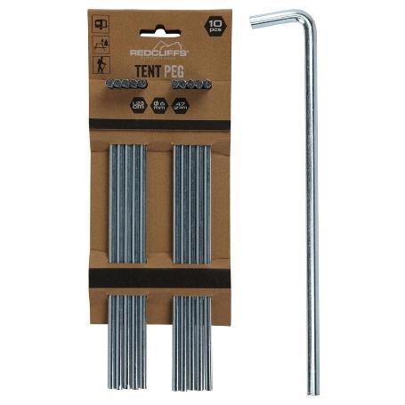 PIQUETAS TIENDA CAMPAÑA METALICA 23 CM