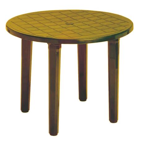 MESA REDONDA 90 CM VERDE BRONCE 4024